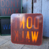 Plaque de feu don t walk americain vintage USA / dont walk