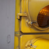 feu tricolore americain New York jaune dans son jus avec double fixation murale