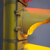 feu tricolore americain New York jaune dans son jus avec double fixation murale