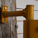 New York feu dont walk americain vintage USA jaune d'origine avec fixations murale