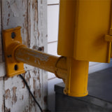 New York feu dont walk americain vintage USA jaune d'origine avec fixations murale
