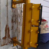 New York feu dont walk americain vintage USA jaune d'origine avec fixations murale