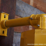 New York feu dont walk americain vintage USA jaune d'origine avec fixations murale
