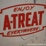 ancienne glaciere americaine enjoy A-TREAT dans son jus