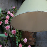 abat jour emaillee vert lampe holophane conique origine Union Sovietique