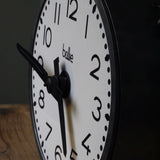 antique large Brillié station clock, double-sided illuminated