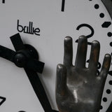 antique large Brillié station clock, double-sided illuminated