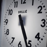 Brillié double-sided illuminated station clock bracket