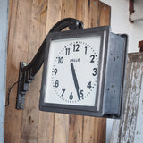 Brillié double-sided illuminated station clock bracket