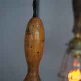 Set of 5 industrial portable work lights from the USA, used in New York cellars