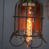 Set of 5 industrial portable work lights from the USA, used in New York cellars