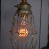 Set of 5 industrial portable work lights from the USA, used in New York cellars