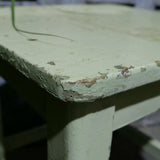 sellette, tabouret bois vert pale