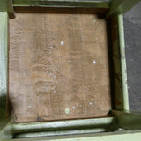 sellette, tabouret bois vert pale