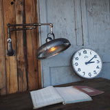 antique large ATO station clock with enamel dial