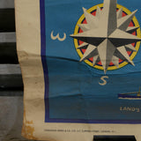 Ancienne grande affiche presentant les Iles Britaniques ref AF1