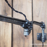 Rare Lampe O.C. White Industrielle fixation murale applique dans son jus