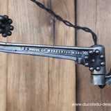 Rare Lampe O.C. White Industrielle fixation murale applique dans son jus