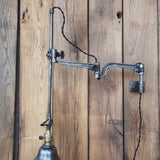 Rare Lampe O.C. White Industrielle fixation murale applique dans son jus