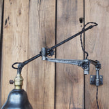 Rare Lampe O.C. White Industrielle fixation murale applique dans son jus