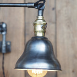 Rare Lampe O.C. White Industrielle fixation murale applique dans son jus