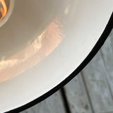 lampe abat jour emaillee industrielle bleu ciel