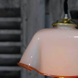 abat jour suspension so chic opaline lampe vintage