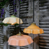 abat jour suspension so chic opaline lampe vintage