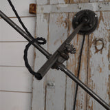 Rare OC White Industrial Wall-Mounted Sconce Lamp