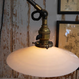 Rare OC White Industrial Wall-Mounted Sconce Lamp