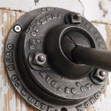 Rare OC White Industrial Wall-Mounted Sconce Lamp