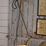 Rare OC White Industrial Wall-Mounted Sconce Lamp