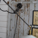 Rare OC White Industrial Wall-Mounted Sconce Lamp