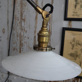 Rare OC White Industrial Wall-Mounted Sconce Lamp