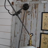 Rare OC White Industrial Wall-Mounted Sconce Lamp