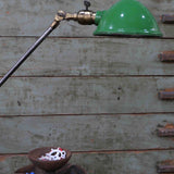 Rare Lampe OC White Industrielle fixation etau