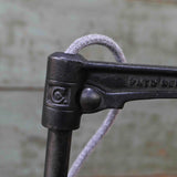 Rare Lampe OC White Industrielle fixation etau