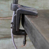 Rare Lampe OC White Industrielle fixation etau