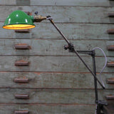 Rare Lampe OC White Industrielle fixation etau