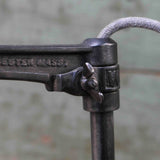 Rare Lampe OC White Industrielle fixation etau