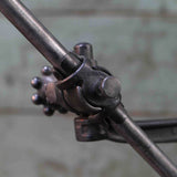 Rare Lampe OC White Industrielle fixation etau