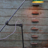 Rare Lampe OC White Industrielle fixation etau