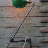 Rare Lampe OC White Industrielle fixation etau