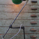 Rare Lampe OC White Industrielle fixation etau