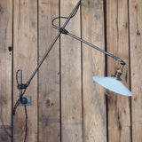 Rare OC White Industrial Wall-Mounted Sconce Lamp