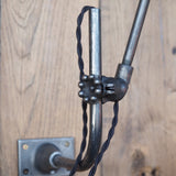 Rare OC White Industrial Wall-Mounted Sconce Lamp