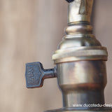 Rare OC White Industrial Wall-Mounted Sconce Lamp