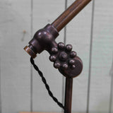 Rare Lampe OC White Industrielle fixation etau