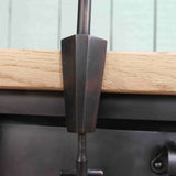 Rare Lampe OC White Industrielle fixation etau