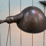 Rare Lampe OC White Industrielle fixation etau